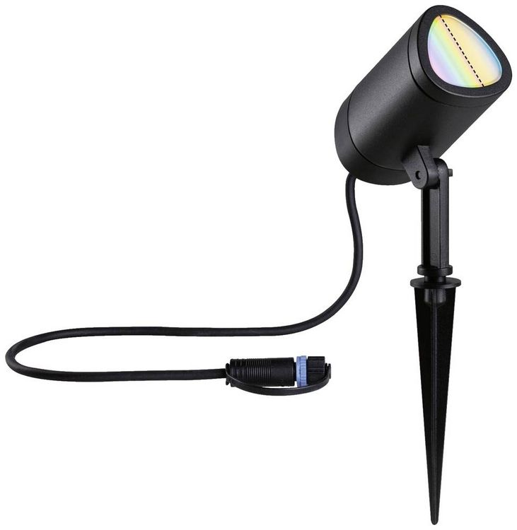 Produktbild: Paulmann 94849 Beleuchtungssystem Plug & Shine LED-Gartenstrahler LED 6.5W RGBW Anthrazit