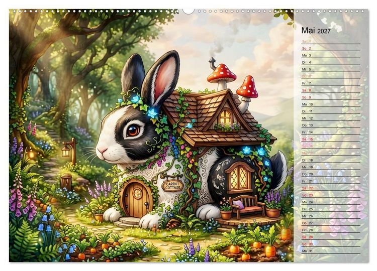 Produktbild: Tierische Fassaden (hochwertiger Premium Wandkalender 2027 DIN A2 quer), Kunstdruck in Hochglanz