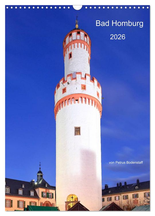 Produktbild: Bad Homburg 2026 von Petrus Bodenstaff (Wandkalender 2026 DIN A3 hoch), CALVENDO Monatskalender
