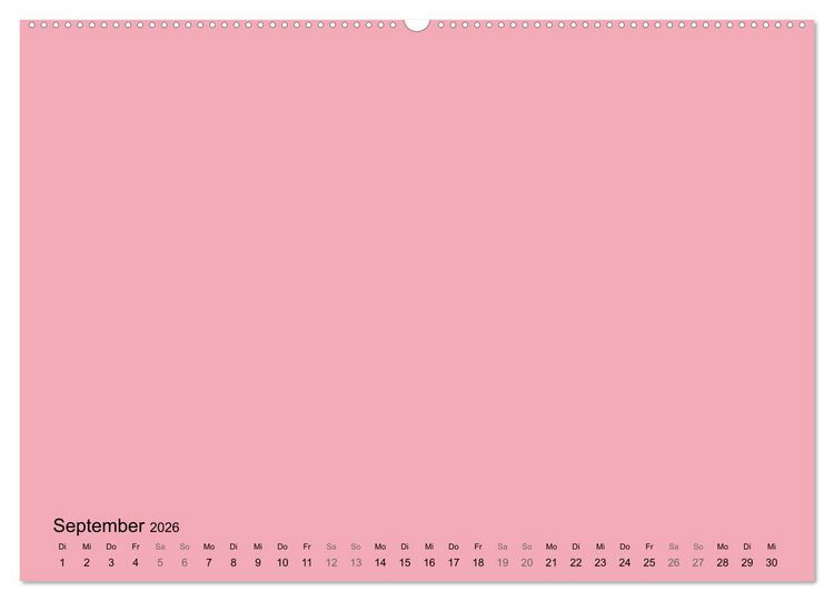 Produktbild: DIY Bastel-Kalender -Warme Pastell Farben- Zum Selbstgestalten (hochwertiger Premium Wandkalender 2026 DIN A2 quer), Kunstdruck in Hochglanz