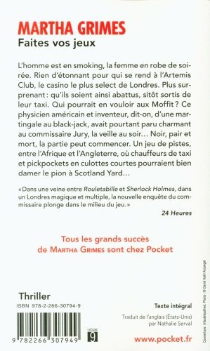 Produktbild: Faites vos jeux. Une enqu&ecirc;te de Richard Jury