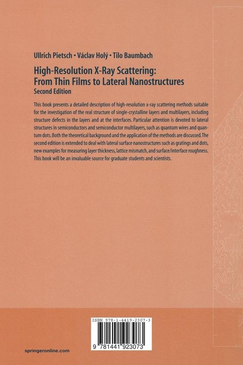 Produktbild: High-Resolution X-Ray Scattering