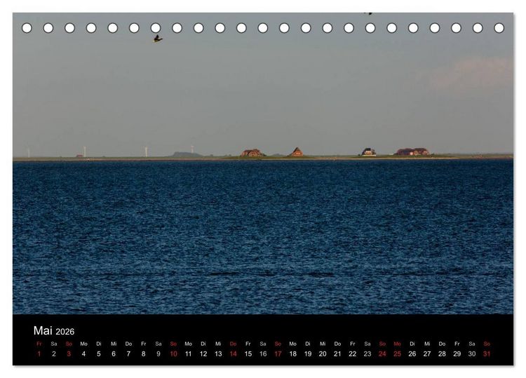 Produktbild: Pellworm 2026 (Tischkalender 2026 DIN A5 quer), CALVENDO Monatskalender