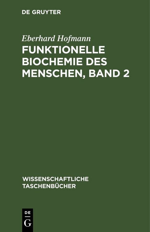 Produktbild: Funktionelle Biochemie des Menschen, Band 2