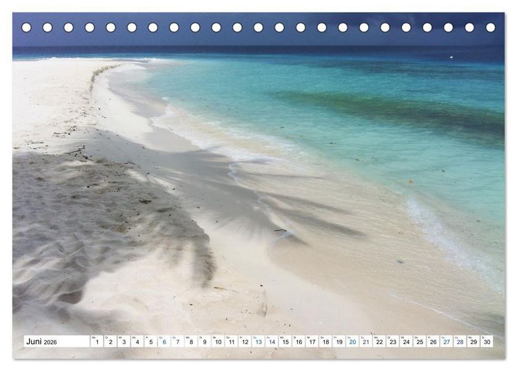 Produktbild: MALEDIVEN Wunderwelt (Tischkalender 2026 DIN A5 quer), CALVENDO Monatskalender