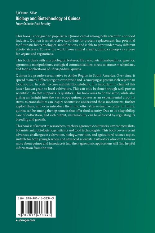 Produktbild: Biology and Biotechnology of Quinoa