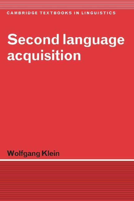 Produktbild: Second Language Acquisition