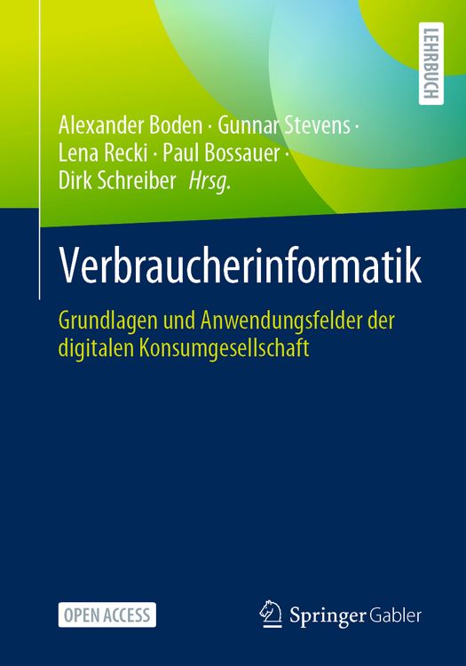 Produktbild: Verbraucherinformatik