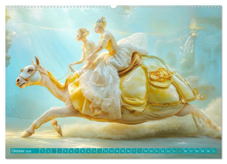Produktbild: Fantastische Fantasiewerke (Wandkalender 2026 DIN A2 quer), CALVENDO Monatskalender