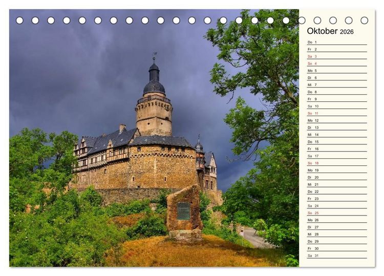 Produktbild: Der Harz - Sch&ouml;nstes Mittelgebirge Deutschlands (Tischkalender 2026 DIN A5 quer), CALVENDO Monatskalender