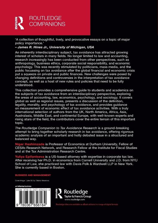 Produktbild: The Routledge Companion to Tax Avoidance Research