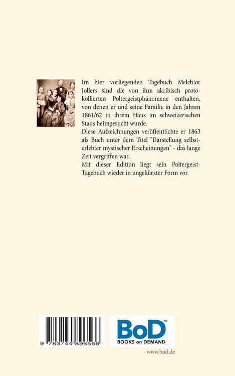 Produktbild: Das Poltergeist-Tagebuch des Melchior Joller - Protokoll der Poltergeistph&auml;nomene im Spukhaus zu Stans