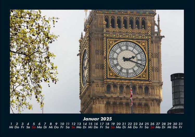 Produktbild: London 2025 Fotokalender DIN A4
