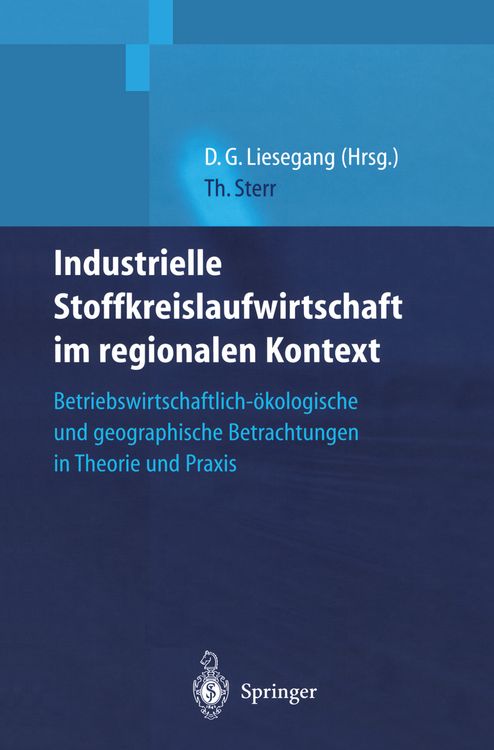 Produktbild: Industrielle Stoffkreislaufwirtschaft im regionalen Kontext