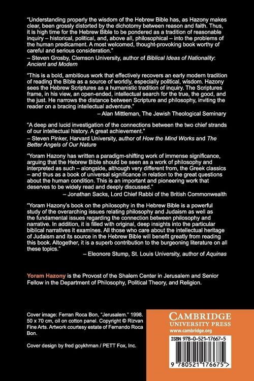 Produktbild: The Philosophy of Hebrew Scripture