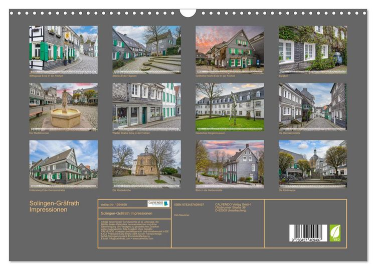 Produktbild: Solingen-Gr&auml;frath Impressionen (Wandkalender 2026 DIN A3 quer), CALVENDO Monatskalender