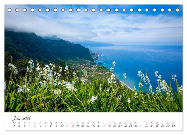 Produktbild: Madeira - ewiger Fr&uuml;hling (Tischkalender 2026 DIN A5 quer), CALVENDO Monatskalender