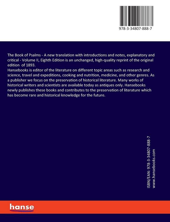 Produktbild: The Book of Psalms