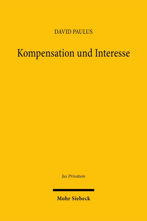 Produktbild: Kompensation und Interesse