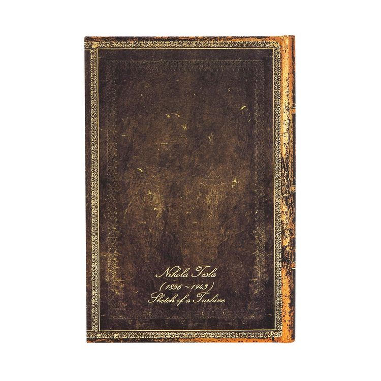 Produktbild: Hardcover Notizbuch Tesla, Skizze einer Turbine, Mini, Liniert
