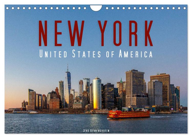 Produktbild: New York - United States of America (Wandkalender 2026 DIN A4 quer), CALVENDO Monatskalender