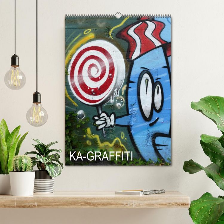 Produktbild: KA- GRAFFITI (Wandkalender 2026 DIN A2 hoch), CALVENDO Monatskalender