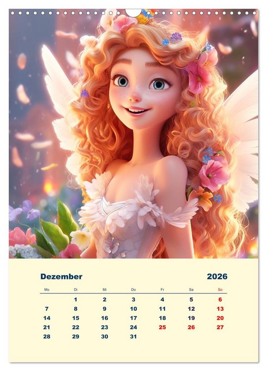 Produktbild: Zauberland. Bunte Fabelwesen und M&auml;rchengestalten (Wandkalender 2026 DIN A3 hoch), CALVENDO Monatskalender