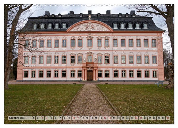 Produktbild: Schl&ouml;sser- und Burgenland Th&uuml;ringen (hochwertiger Premium Wandkalender 2026 DIN A2 quer), Kunstdruck in Hochglanz