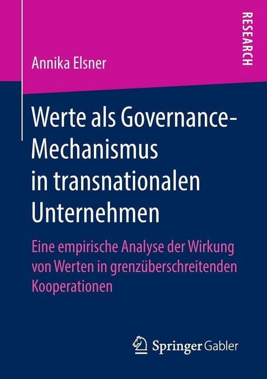 Produktbild: Werte als Governance-Mechanismus in transnationalen Unternehmen