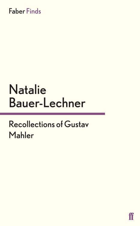 Produktbild: Recollections of Gustav Mahler