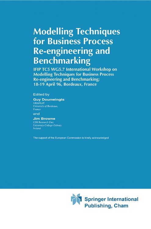 Produktbild: Modelling Techniques for Business Process Re-engineering and Benchmarking
