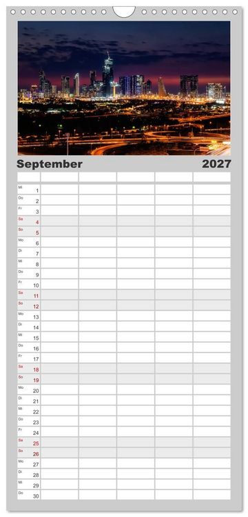 Produktbild: Familienplaner 2027 - Dubai - Das achte Weltwunder mit 5 Spalten (Wandkalender, 21 x 45 cm) CALVENDO