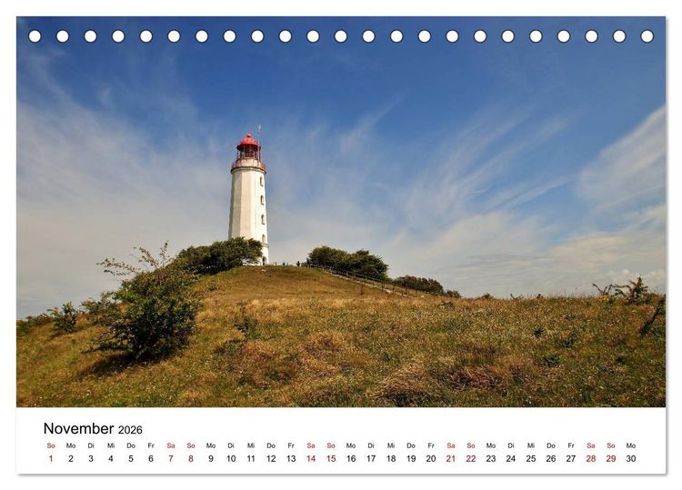 Produktbild: Ein Tag auf der Insel Hiddensee (Tischkalender 2026 DIN A5 quer), CALVENDO Monatskalender