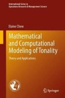 Produktbild: Mathematical and Computational Modeling of Tonality