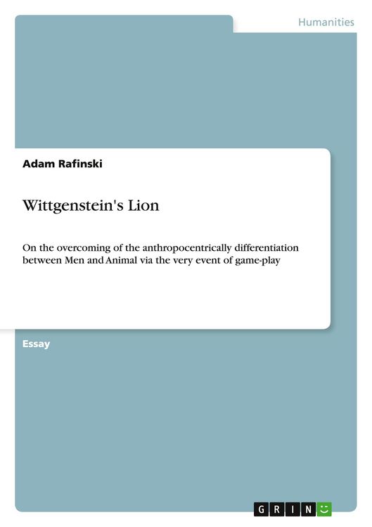 Produktbild: Wittgenstein's Lion