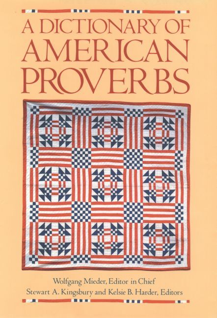 Produktbild: A Dictionary of American Proverbs