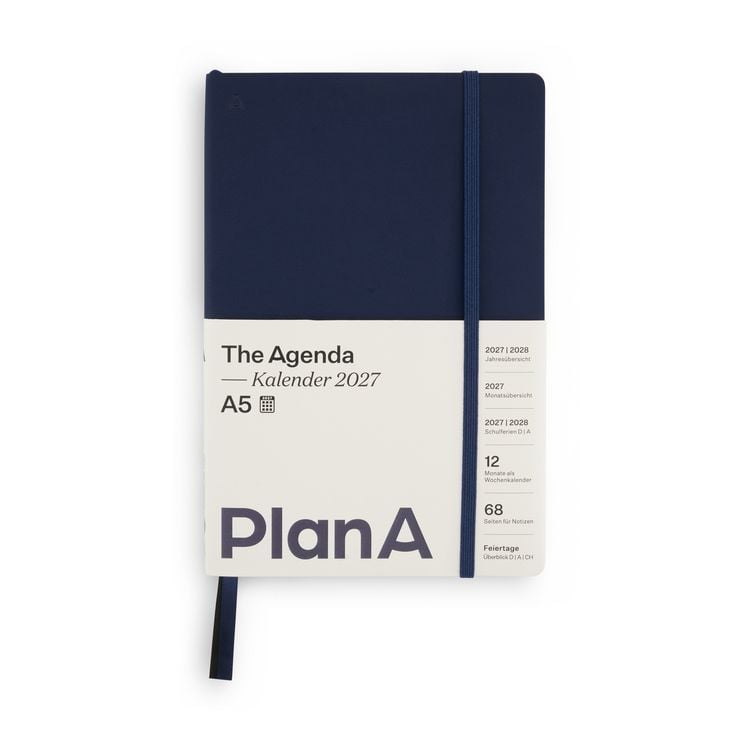 Produktbild: PlanA Kalender A5 Softcover Navy Blue