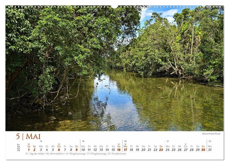 Produktbild: Australien - Cairns-Brisbane (Wandkalender 2027 DIN A2 quer), CALVENDO Monatskalender