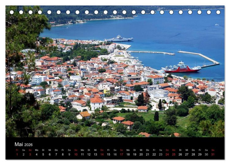 Produktbild: Griechenland - Insel Thassos (Tischkalender 2026 DIN A5 quer), CALVENDO Monatskalender