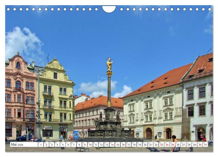 Produktbild: Visit Pilsen & Klatovy - Zwei b&ouml;hmische St&auml;dte - Ein perfekter Urlaubstag (Wandkalender 2026 DIN A4 quer), CALVENDO Monatskalender