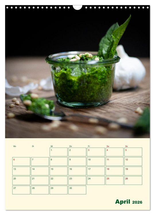 Produktbild: Vegetarische Vier Jahreszeiten (Wandkalender 2026 DIN A3 hoch), CALVENDO Monatskalender