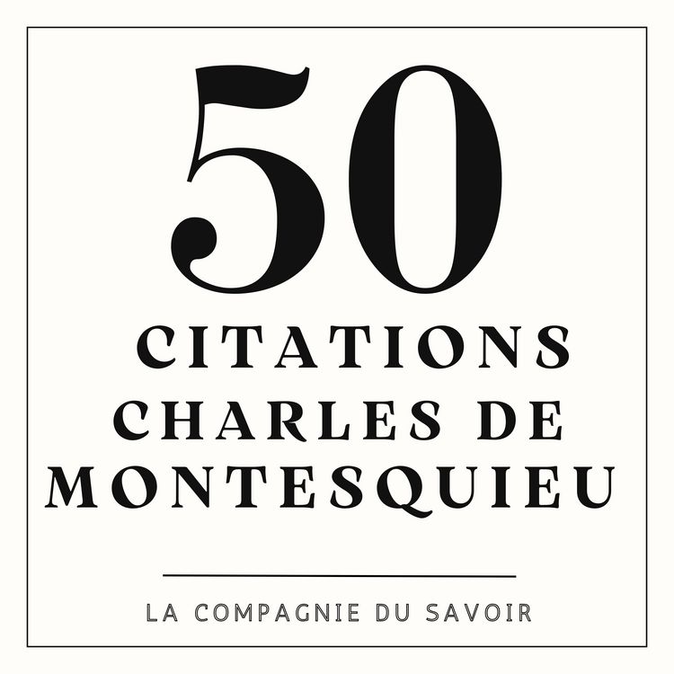 Produktbild: 50 citations de Charles De Montesquieu