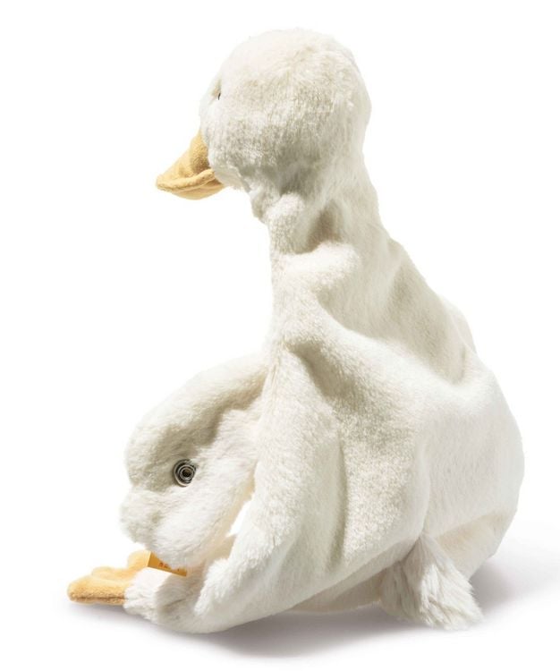 Produktbild: Steiff 242861 - Gans Gilda Schmusetuch, Pl&uuml;sch, 28 cm