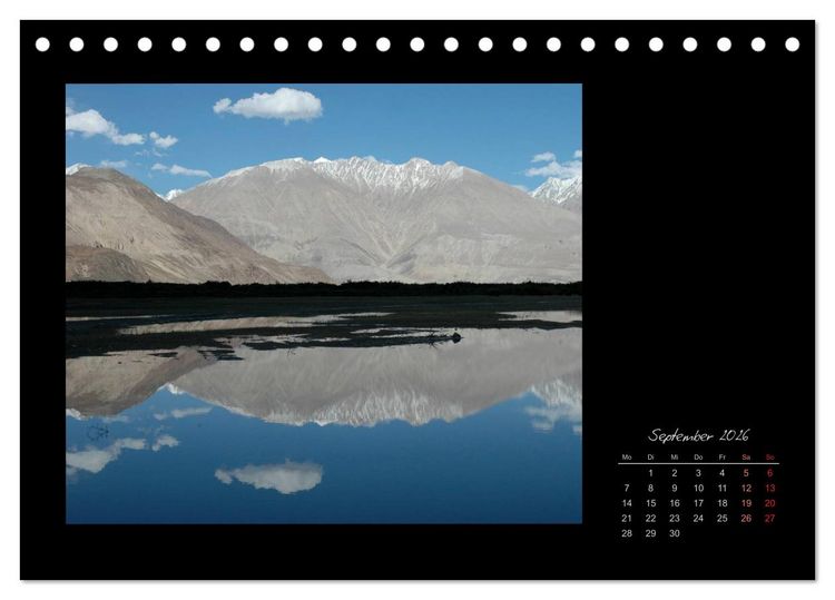 Produktbild: Ladakh, Berge und Spruchweisheiten (Tischkalender 2026 DIN A5 quer), CALVENDO Monatskalender