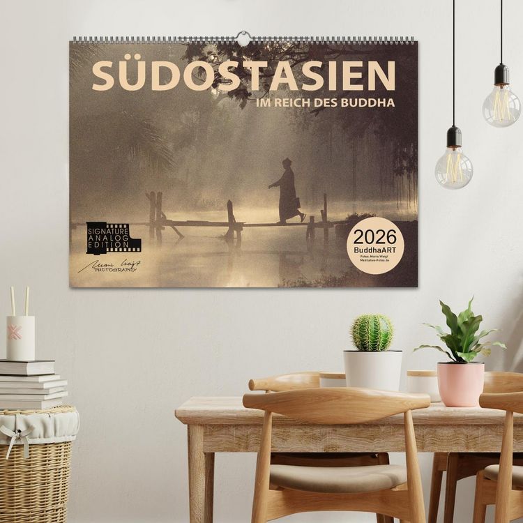 Produktbild: S&Uuml;DOSTASIEN Im Reich des Buddha (Wandkalender 2026 DIN A2 quer), CALVENDO Monatskalender
