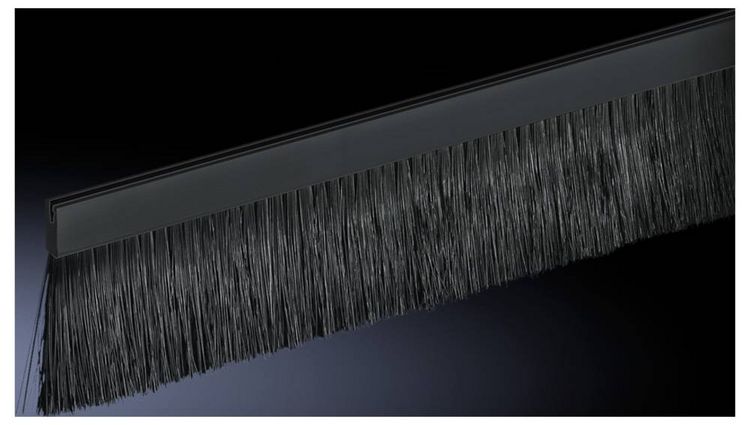 Produktbild: Rittal 7072.200 19 Zoll Netzwerkschrank-B&uuml;rstenleiste Schwarz