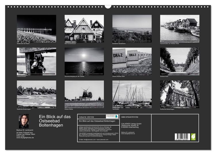 Produktbild: Ein Blick auf das Ostseebad Boltenhagen (Wandkalender 2026 DIN A2 quer), CALVENDO Monatskalender