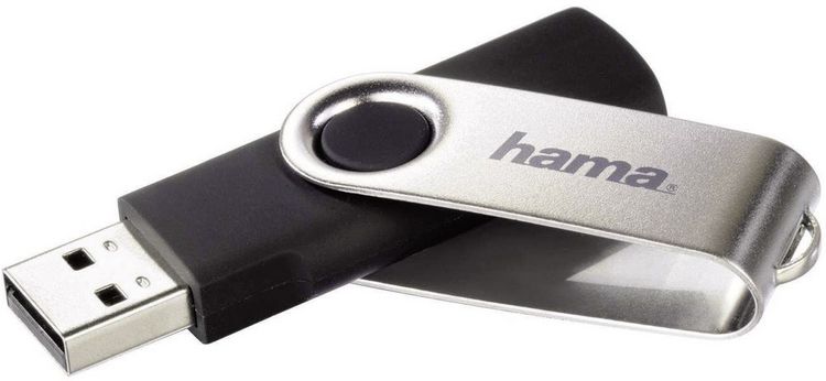 Produktbild: Hama Rotate USB-Stick 8 GB Schwarz 90891 USB 2.0