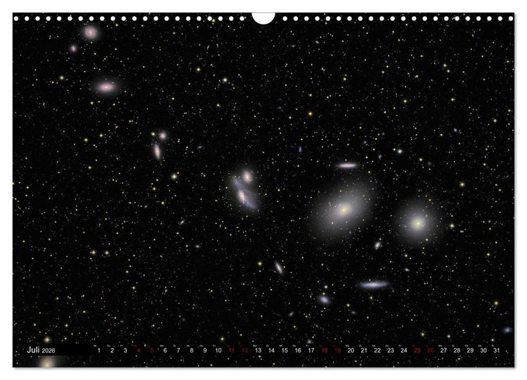 Produktbild: Galaxien des Nordhimmels (Wandkalender 2026 DIN A3 quer), CALVENDO Monatskalender