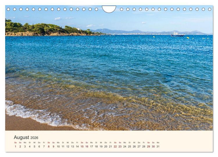 Produktbild: Wundersch&ouml;ne C&ocirc;te d'Azur (Wandkalender 2026 DIN A4 quer), CALVENDO Monatskalender